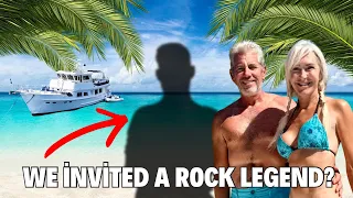PRIVATE Island bliss…Then we Invited a Rock Legend Aboard | Guana Island BVI #trawlerlife