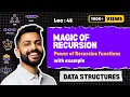 Lec-45 The Magic of Recursion Understanding the Power of Recursive Functions Time Complexity