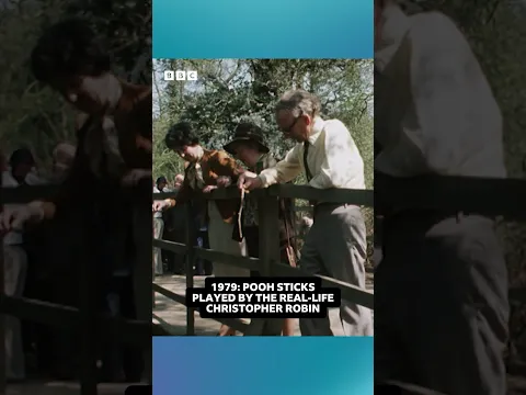 1979: Pooh Sticks played by the real-life Christopher Robin | BBC Archive