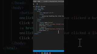JavaScript Handling the Click Event