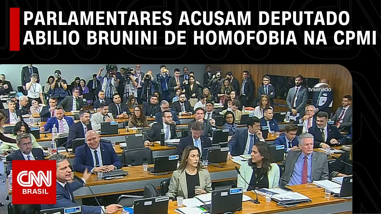 Parlamentares acusam deputado Abilio Brunini de homofobia durante sessão da CPMI do 8/1 | LIVE CNN