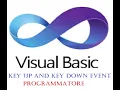 visual basic key up and key down event