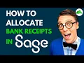 How to process customer bank receipts in Sage Accounting