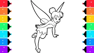 Coloring Tinkerbell Disney Princess New Coloring Pages