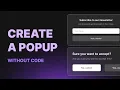 How To Create a Popup Without Code Divhunt Plugin Tutorial