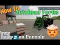 How to Autoload pallets on Forks with these mods on FS22 on Consoles