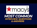 Macy s Interview Questions and Answers How to Pass the Interview