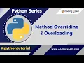 Learn Method Overriding and Overloading in Python Python Series Python for beginners in Hindi