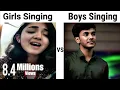 Download Lagu girls 👧🏻 Singing 🎶 VS Boys 👦🏻 Singing 🎙️