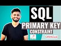 SQL PRIMARY KEY Constraint SQL Tutorial for beginners