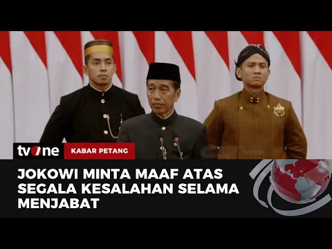 Jokowi Minta Maaf kepada Rakyat dalam Sidang Tahunan MPR