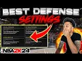 BEST DEFENSIVE SETTINGS HOW TO SAVE THEM IN NBA 2K24