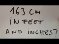 163 cm in feet and inches