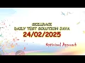 SkillRack Daily Test Java Solution 2025