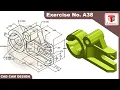 SolidWorks Tutorial for beginners Exercise A38