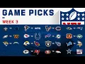 NFL Week 3 Game Picks