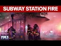 NYC subway train fire at Astor Place station causes severe delays