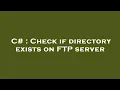 C Check if directory exists on FTP server
