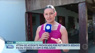 Mãe e filha perderam o carro depois de serem atingidas por motorista embriagado