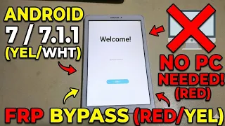 Galaxy Tab E Tab A Android 7 1 1 Google Account Bypass No Computer