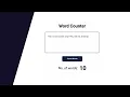 How To Create A Word Counter Using HTML CSS JavaScript