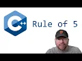 C Tutorial Rule of 5 move constructor move assignment operator