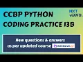 Coding Practice 13B Python CCBP Nxtwave