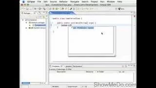 2 Java Code completion in Eclipse tutorial