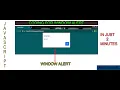 CODING FOR WINDOW ALERT WINDOW ALERT JAVASCRIPT HOW WINDOW ALERT APPEAR ON BROWSER MSK CHANNEL