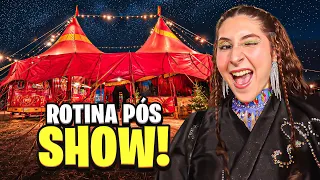 Minha rotina depois do show no circo🎪 | ninguém vê isso!