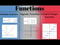 Modulus Function Signum Function Greatest Integer Function Relation and Function
