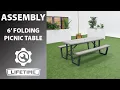 Lifetime 6 Folding Picnic Table Lifetime Assembly