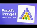 Pascal s Triangle II - Leetcode 119