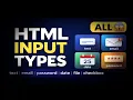 HTML All Input Types in One