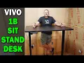 Vivo 1B Sit Stand Desk 30 x 48 Assembly and Operation