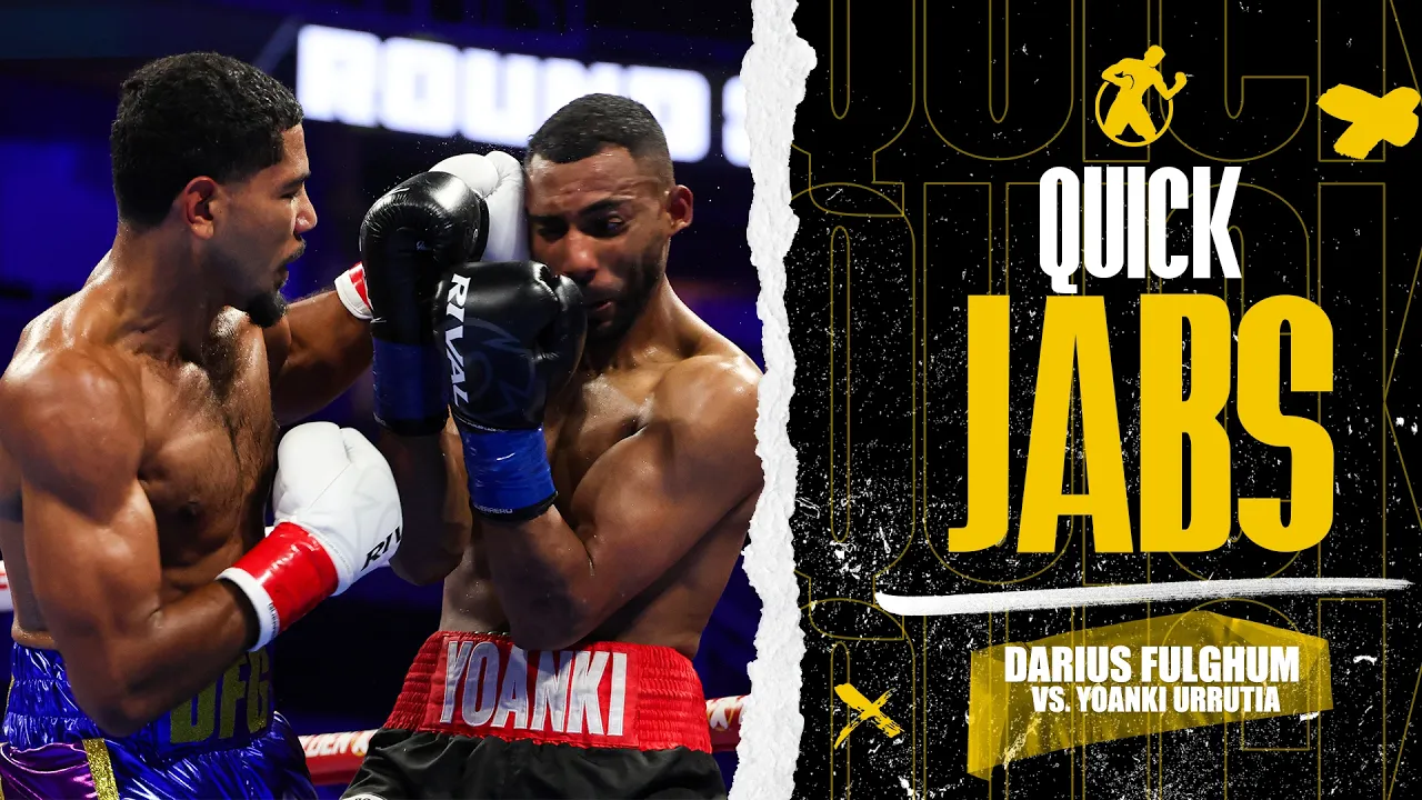 Quick Jabs | Darius Fulghum vs. Yoanki Urrutia | “DFG” IS READY FOR WAR! 🥊