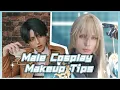 Lagu Male Cosplay Eye Makeup tips and tricks  | Boy Anime and Video game Cosplay makeup transformation