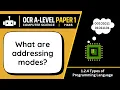 Addressing Modes 2 4d OCR A-Level Computer Science