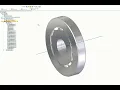 Custom Bearing by CAD Automation in Solid Edge created via REST API
