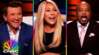 the sharks get into a bidding war over back pain shark tank