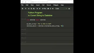 Program To convert String to Datetime