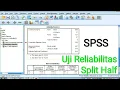 Uji Reliabilitas Split Half Spearman Brown di SPSS