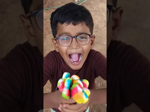Colour full lollipop tasting with family