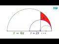 Shaded area between semicircles Geometric Method Definite Integral Wolfram Alpha