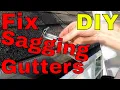 How To Properly Fix Sagging Rain Gutters