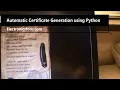 Automatic Certificate Generation using Python Electronics For You DIY Project