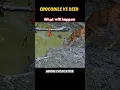 crocodile vs deer #trending #animals #wildlife #crocodile #deer #shorts #viral #crocodile #deer