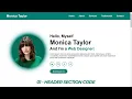 Fully Responsive Personal Portfolio Website using HTML CSS and JavaScript Header Section