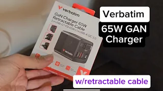 Verbatim 65W GaN Charger - Perfect for Traveling