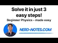 1 4 How to Solve ANY 1D Kinematics Problems the easy way With Examples